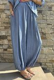 Cyril Crinkle Balloon Pant Denim
